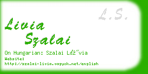 livia szalai business card